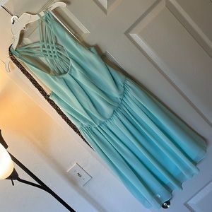 Short Mint Dress with Belt. Prefect for spring/summer